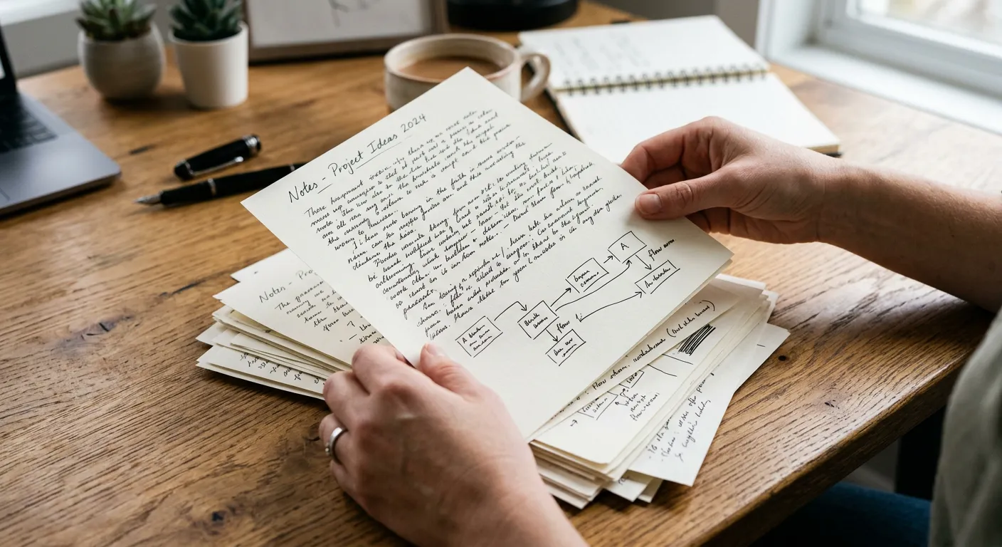 Handwritten notes