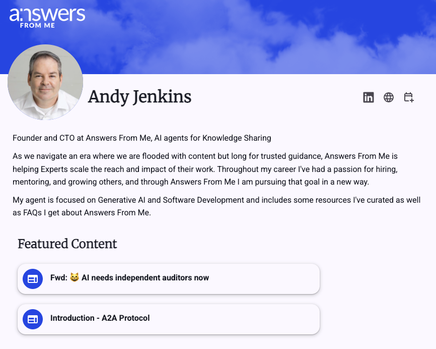 Expert page