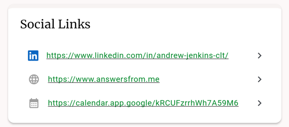 Social Links